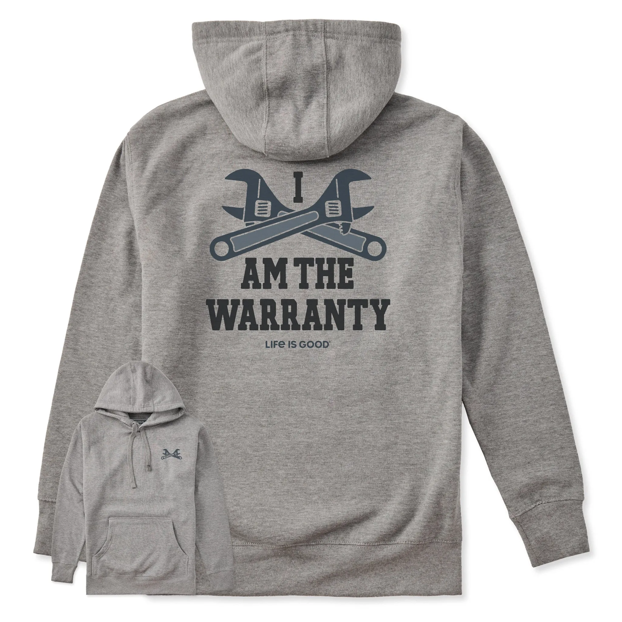 Adult Unisex I am the Warranty Every Wear Hoodie Sweatshirt sold by Life is Good