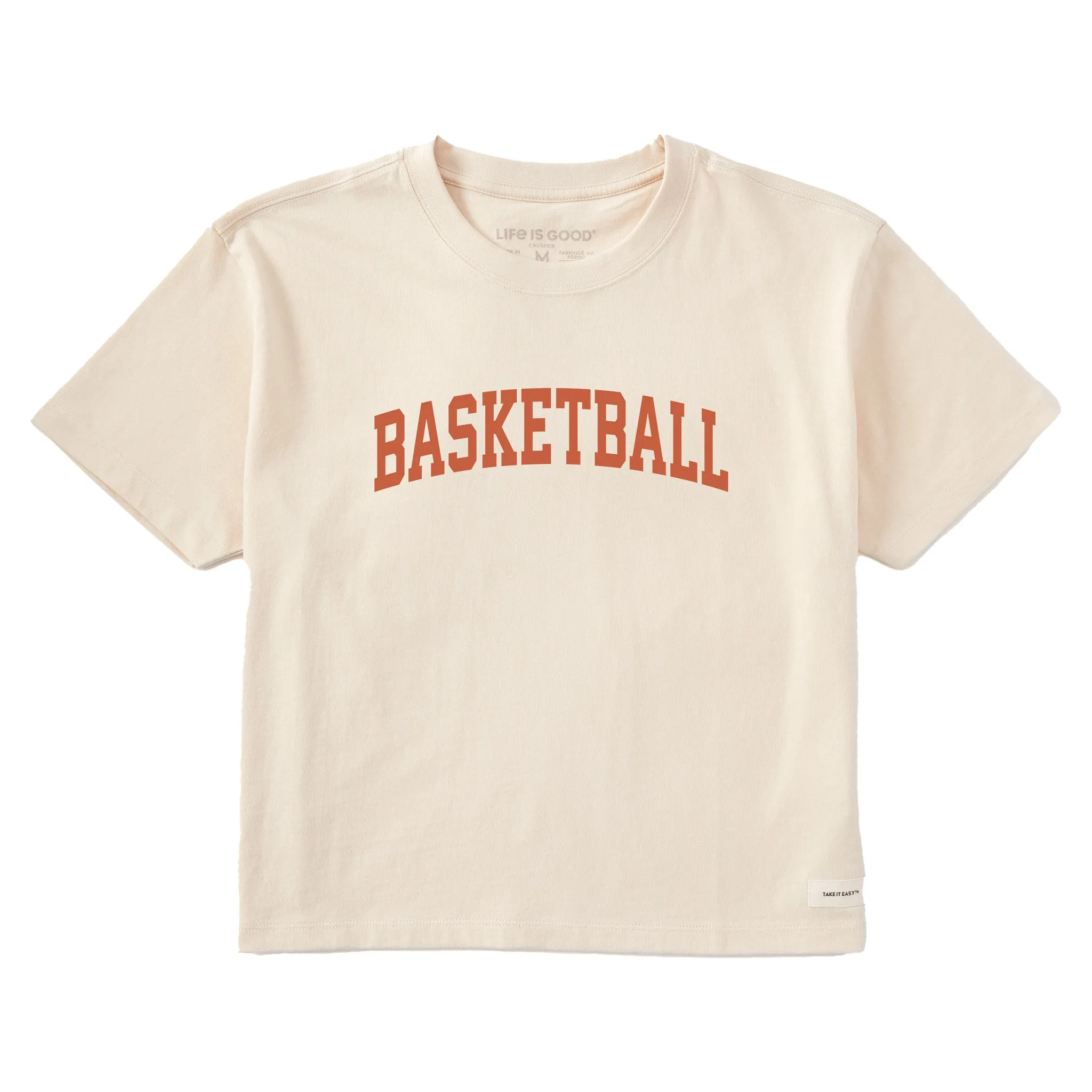 Women's Basketball Arch Short Sleeve Crusher Boxy Tee sold by Life is Good