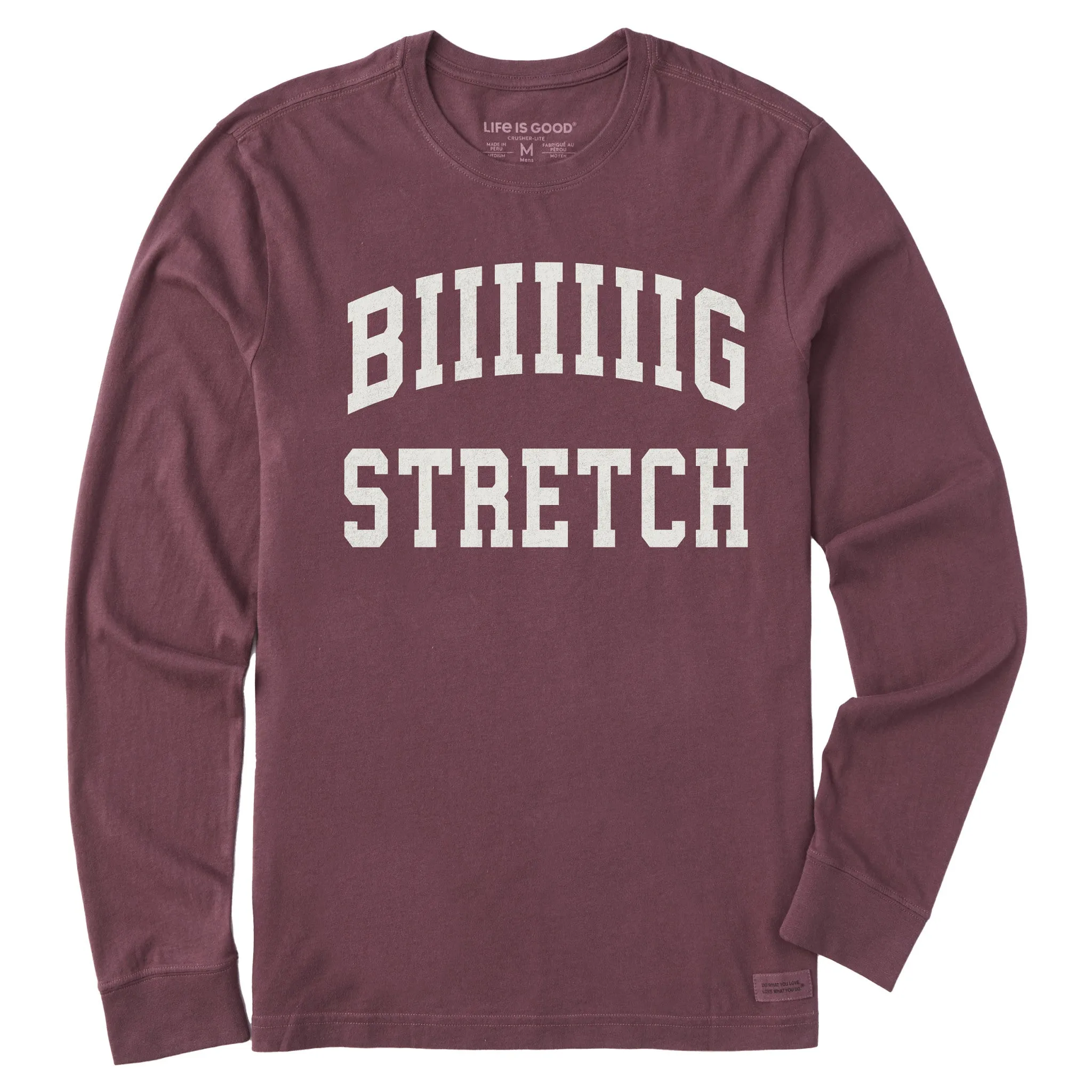 Men's BIIIIIIIG Stretch Arch Long Sleeve Crusher Tee sold by Life is Good
