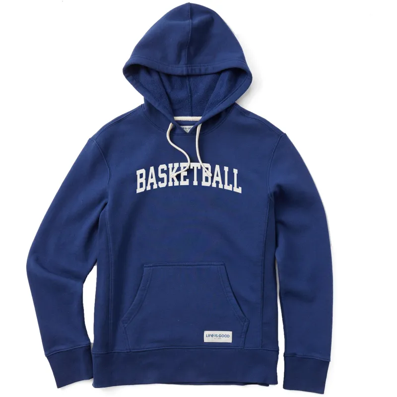 Women's Basketball Arch Simply True Fleece Hoodie sold by Life is Good