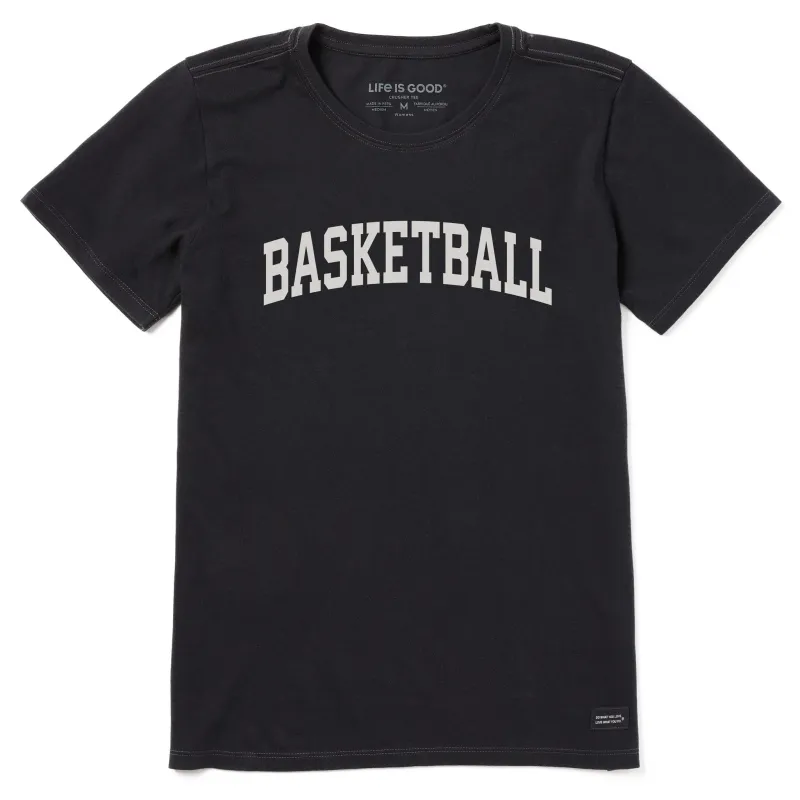 Women's Basketball Arch Short Sleeve Crusher Tee sold by Life is Good