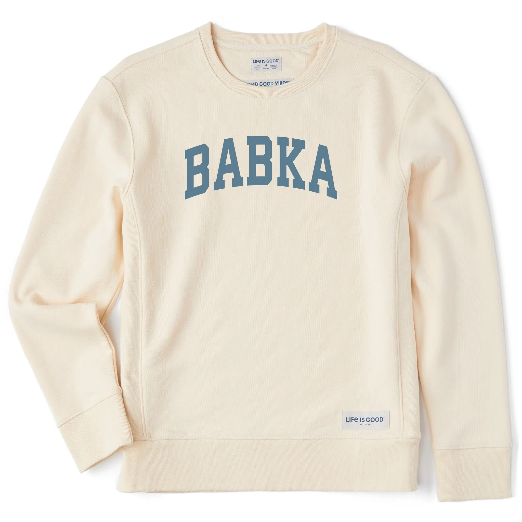 Women's Babka Arch Simply True Fleece Crew sold by Life is Good