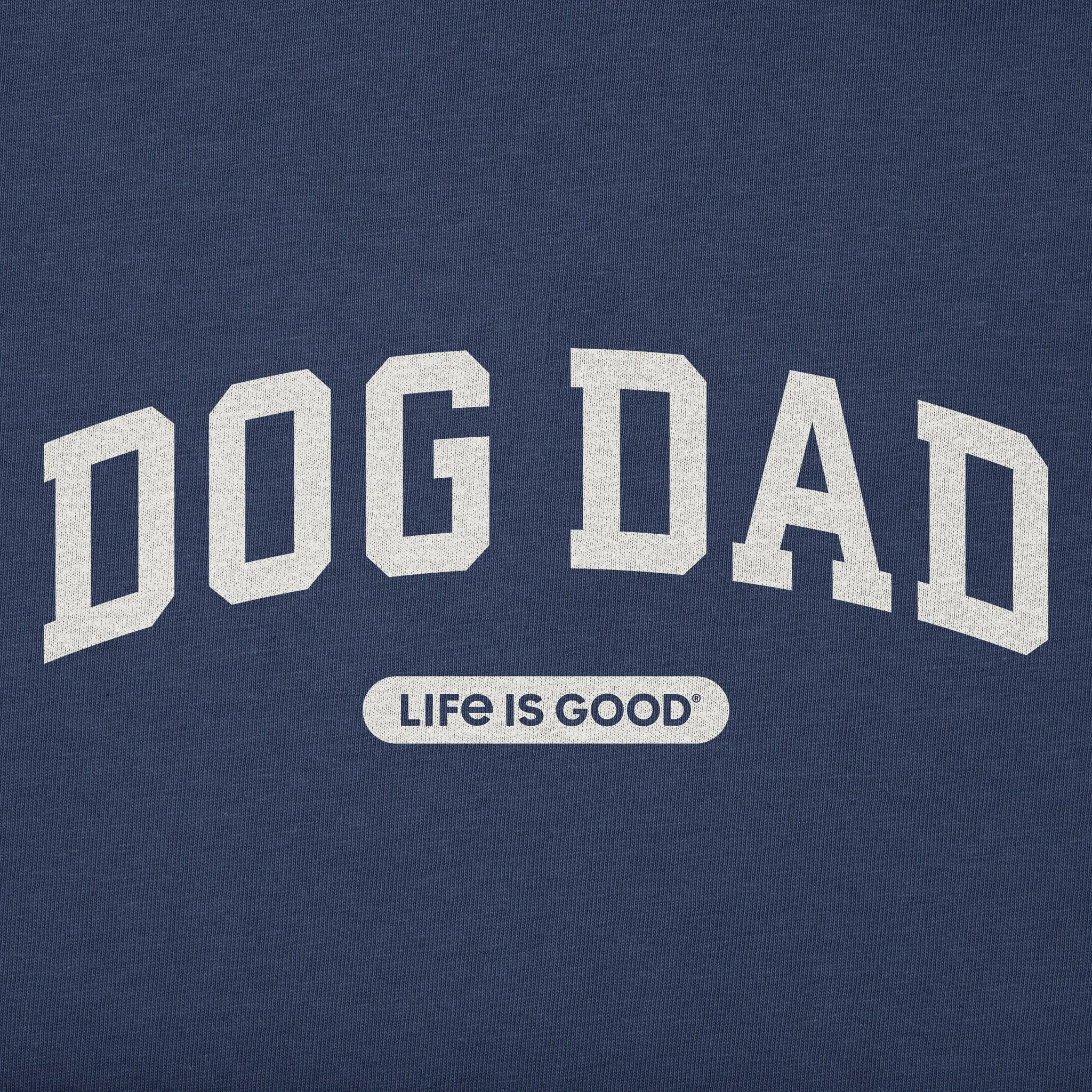 Men's Dog Dad Arch Simply True Fleece Hoodie sold by Life is Good product image thumbnail 2