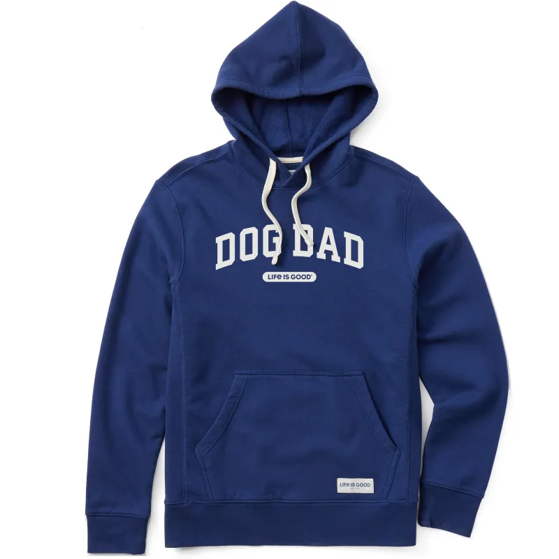 Men's Dog Dad Arch Simply True Fleece Hoodie sold by Life is Good