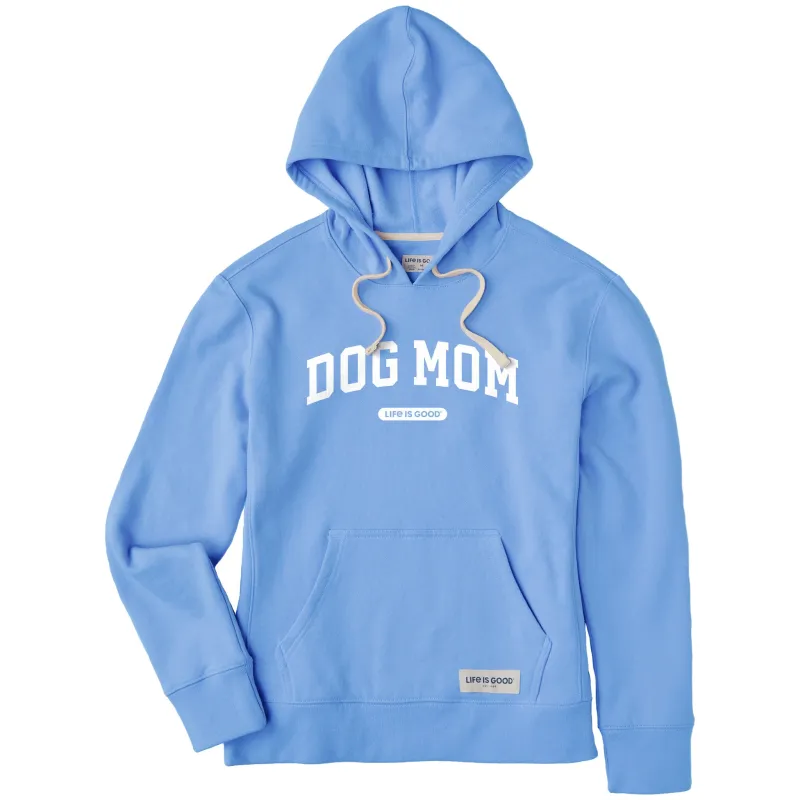 Women's Dog Mom Arch Simply True Fleece Hoodie sold by Life is Good