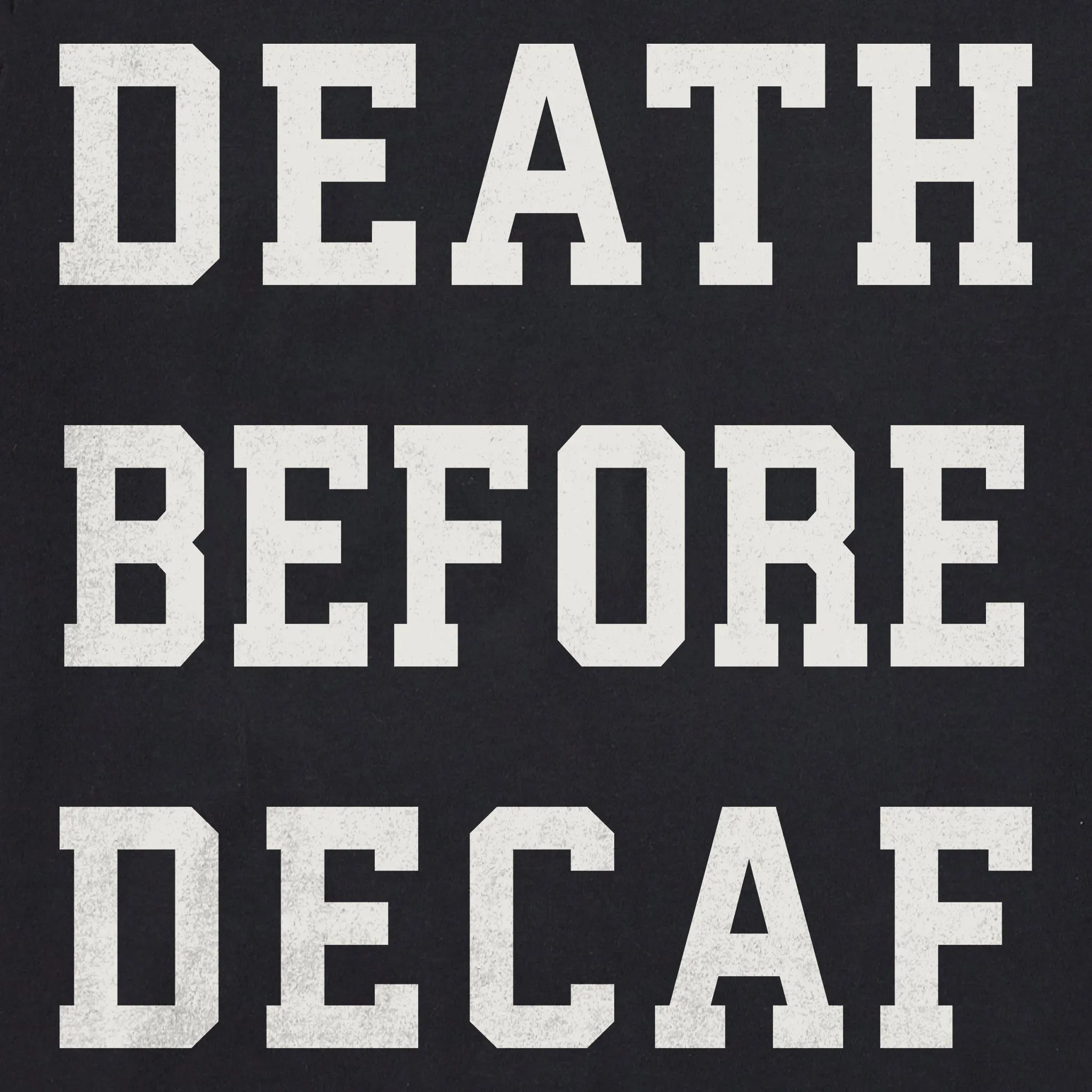 Women's Death Before Decaf Arch Simply True Fleece Crew sold by Life is Good product image thumbnail 4