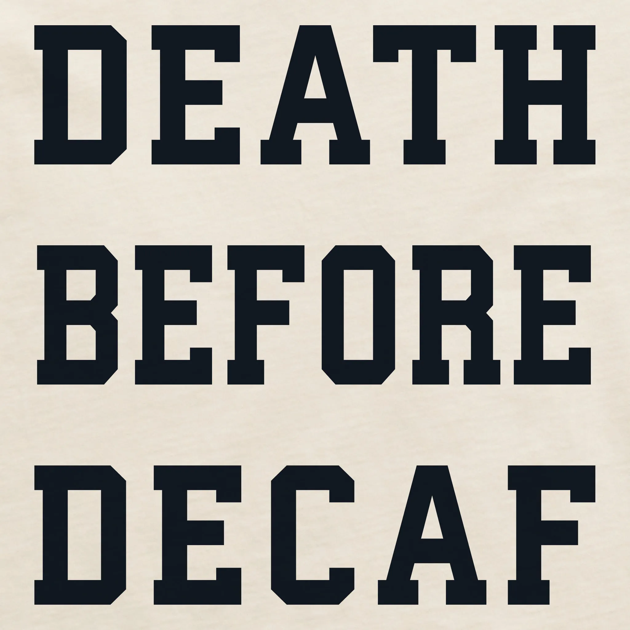 Women's Death Before Decaf Arch Crusher-LITE Shrunken Tee sold by Life is Good product image thumbnail 2