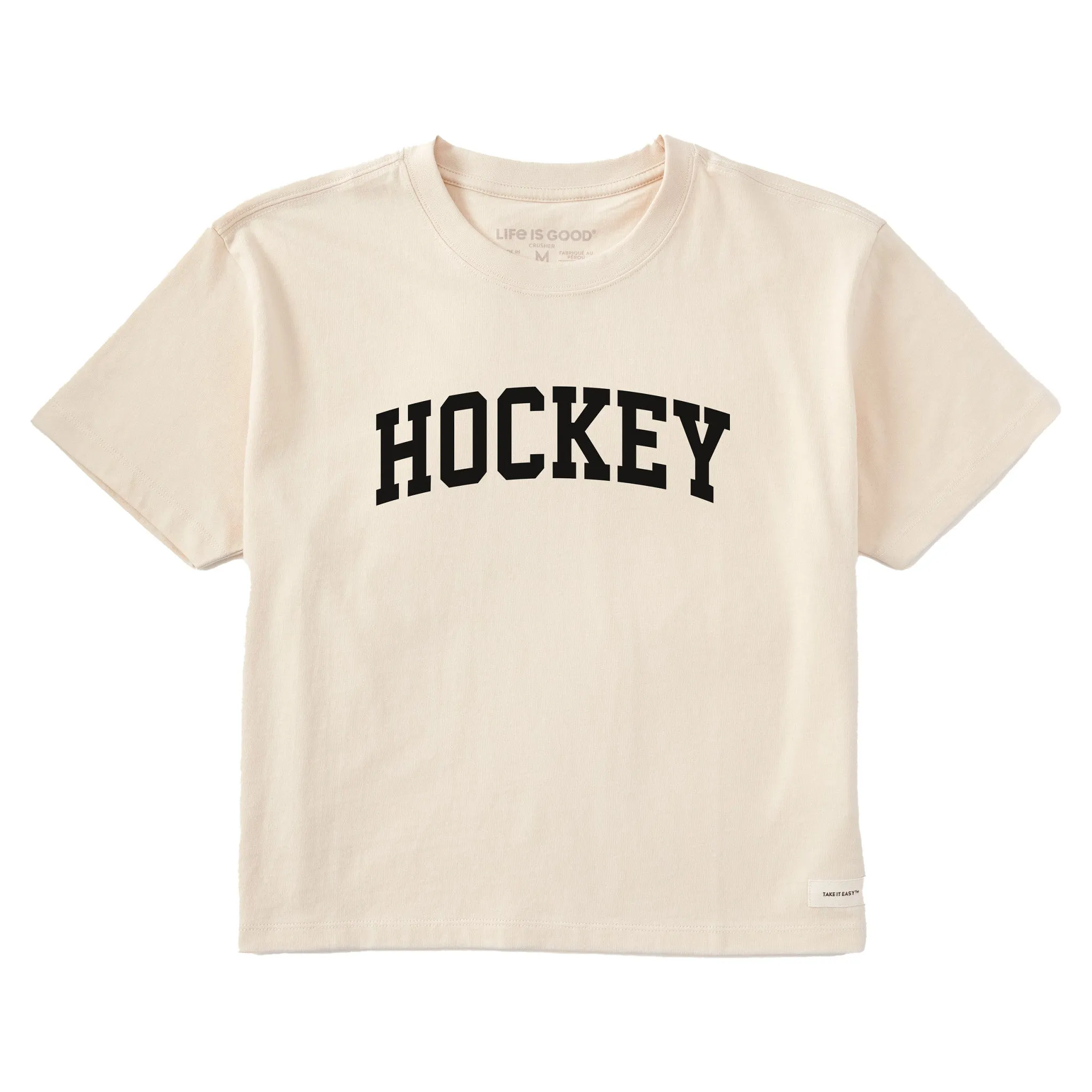Women's Hockey Arch Short Sleeve Crusher Boxy Tee sold by Life is Good