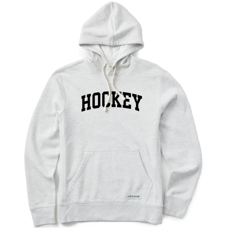 Men's Hockey Arch Simply True Fleece Hoodie sold by Life is Good