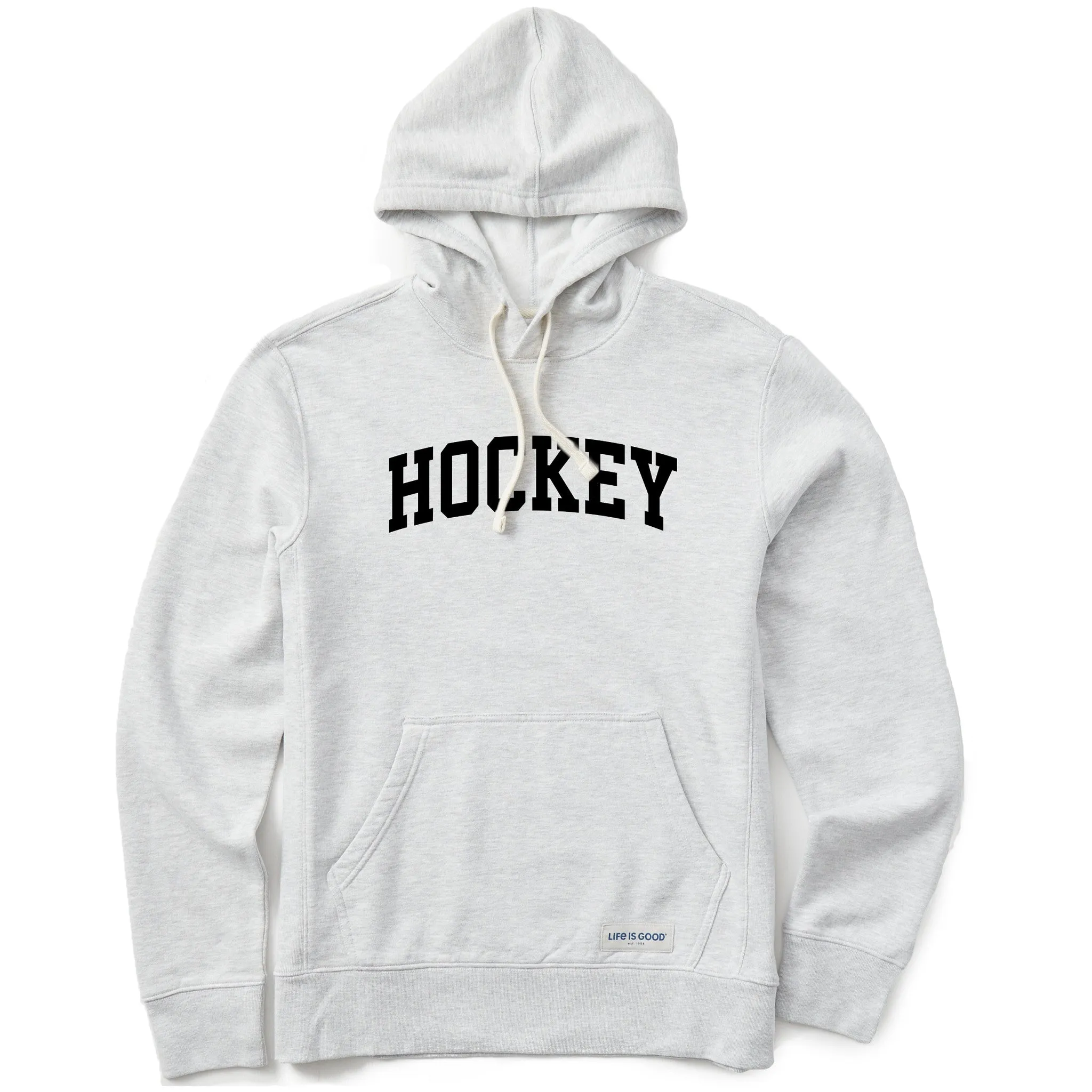 Men's Hockey Arch Simply True Fleece Hoodie sold by Life is Good