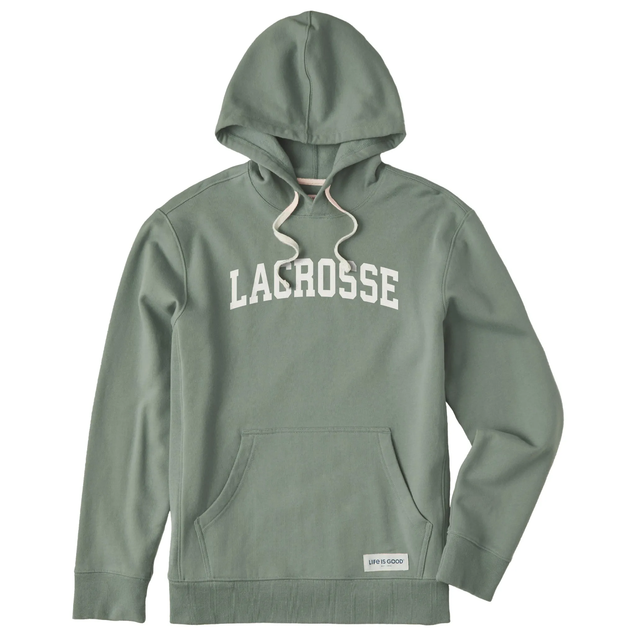 Men's Lacrosse Arch Simply True Fleece Hoodie sold by Life is Good