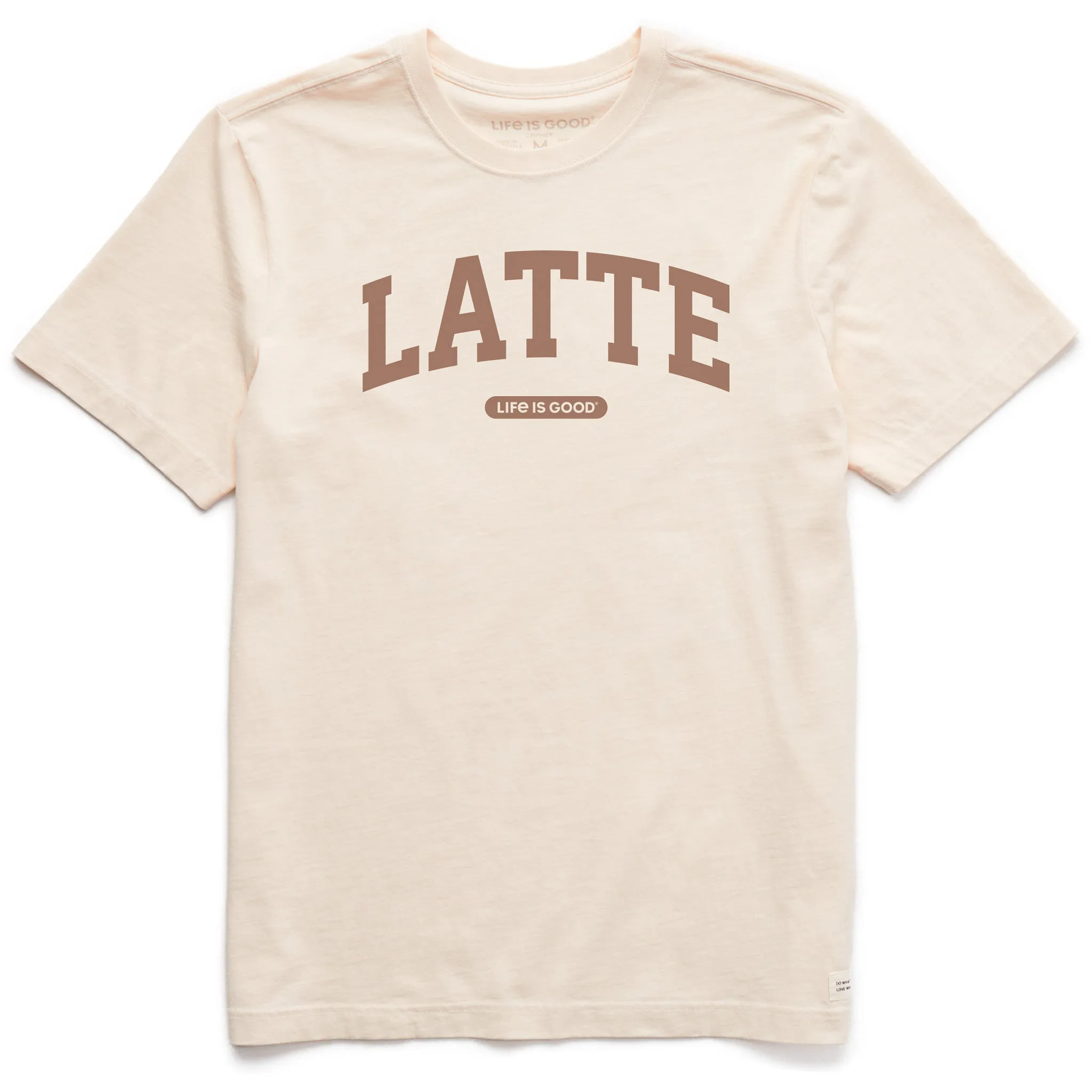 Men's Latte Arch Short Sleeve Crusher Tee sold by Life is Good