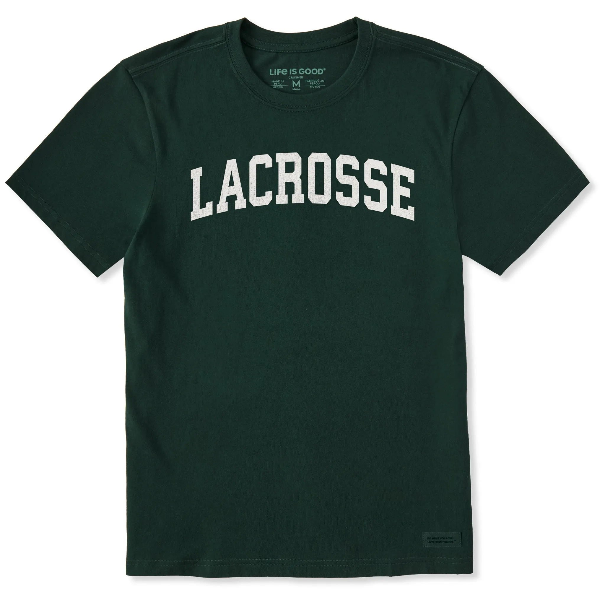 Men's Lacrosse Arch Short Sleeve Crusher Tee sold by Life is Good