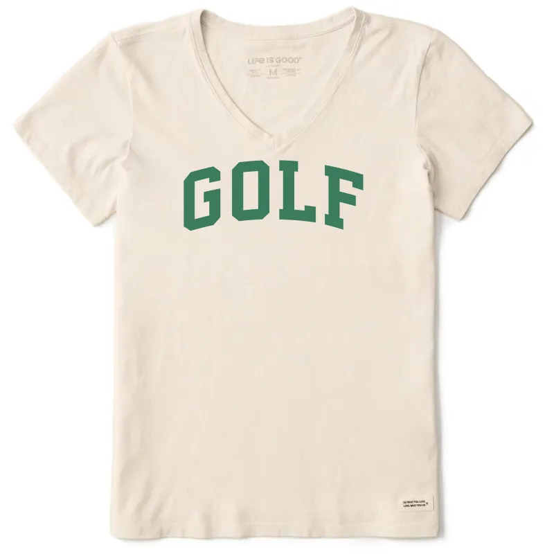 Women's Golf Arch Short Sleeve Crusher Vee sold by Life is Good