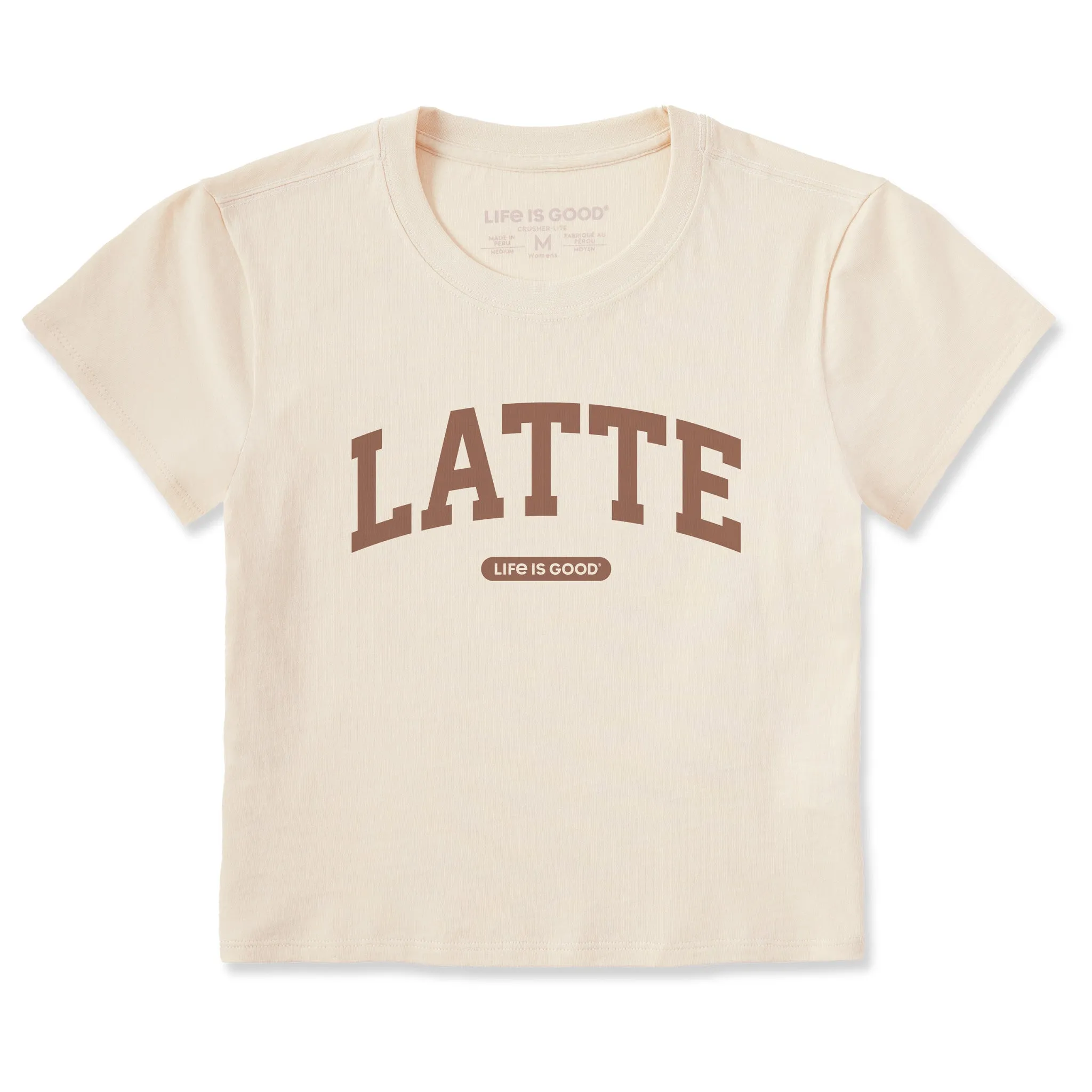 Women's Latte Arch Crusher-LITE Shrunken Tee sold by Life is Good
