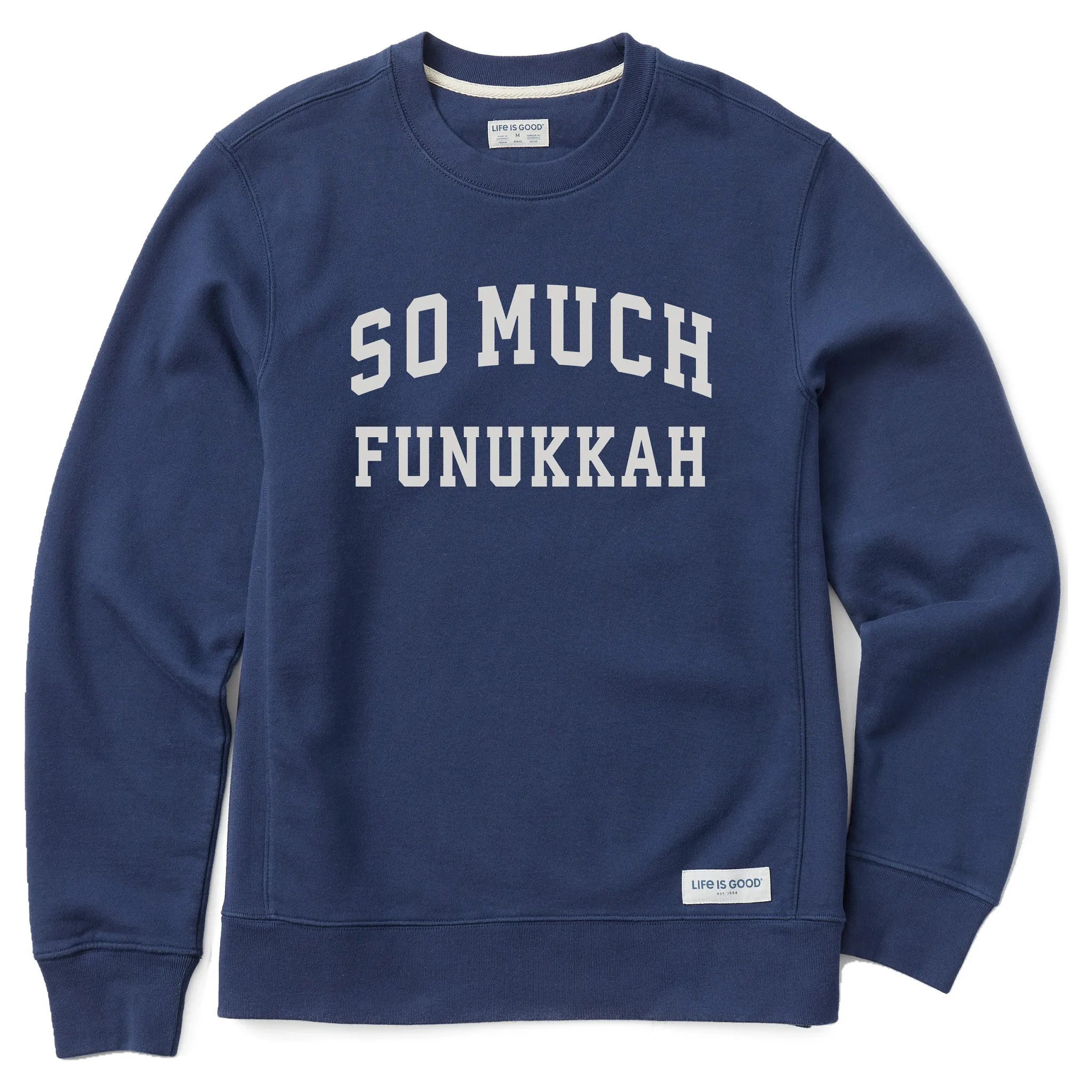 Men's So Much Funukkah Arch Simply True Fleece Crew sold by Life is Good