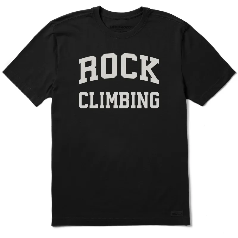 Men's Rock Climbing Arch Short Sleeve Crusher Tee sold by Life is Good