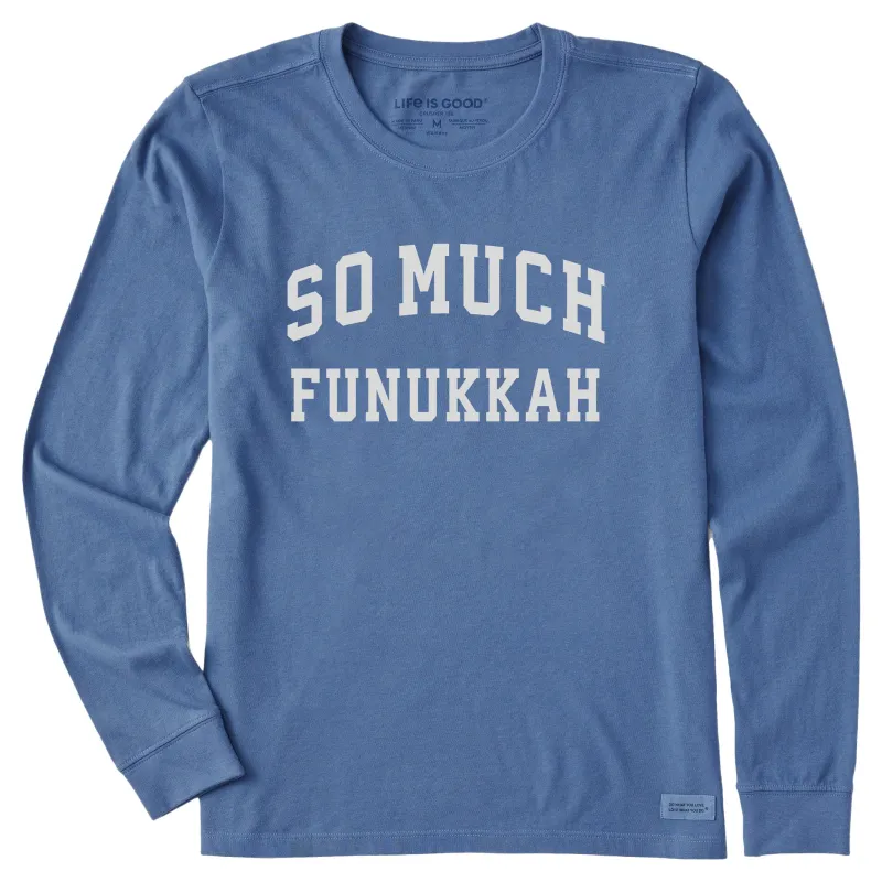 Women's So Much Funukkah Arch Long Sleeve Crusher Tee sold by Life is Good
