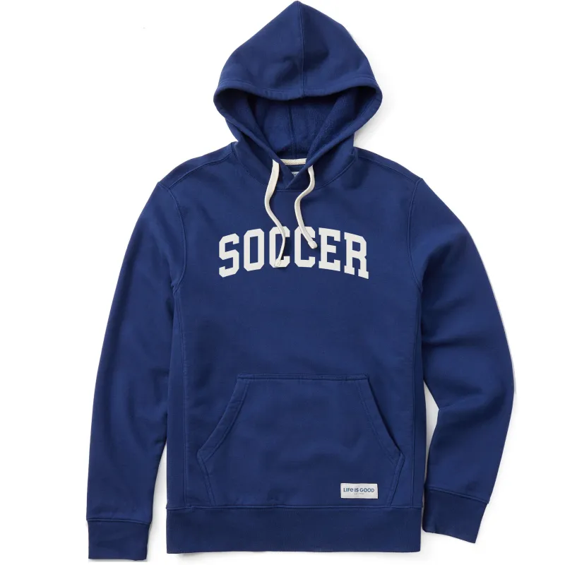 Men's Soccer Arch Simply True Fleece Hoodie sold by Life is Good