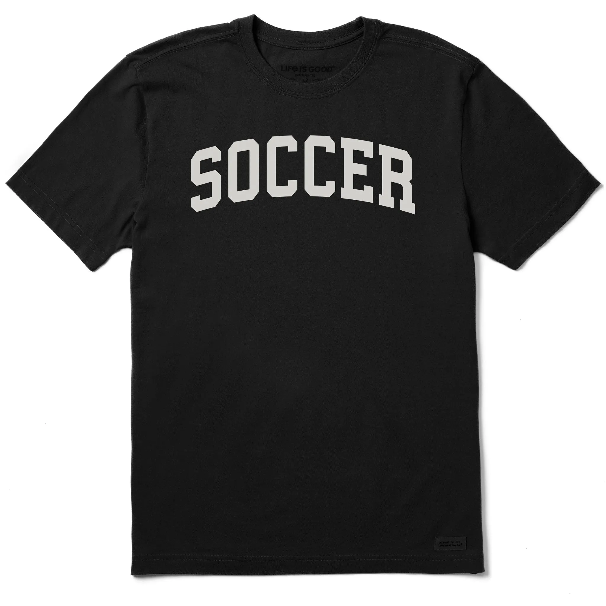 Men's Soccer Arch Short Sleeve Crusher Tee sold by Life is Good