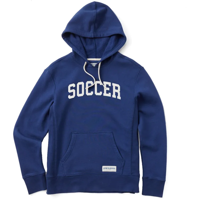 Women's Soccer Arch Simply True Fleece Hoodie sold by Life is Good