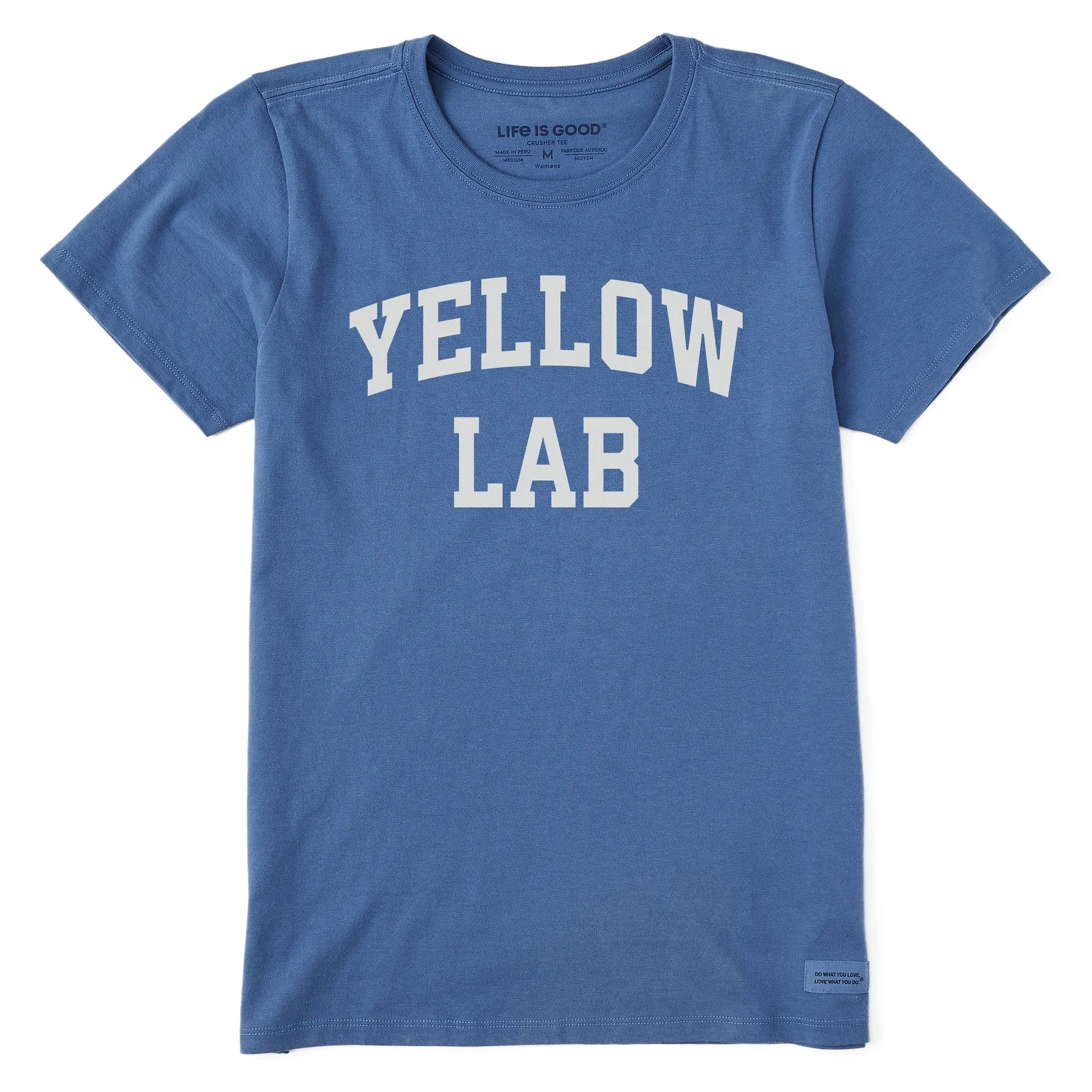Women's Yellow Lab Arch Short Sleeve Crusher Tee sold by Life is Good