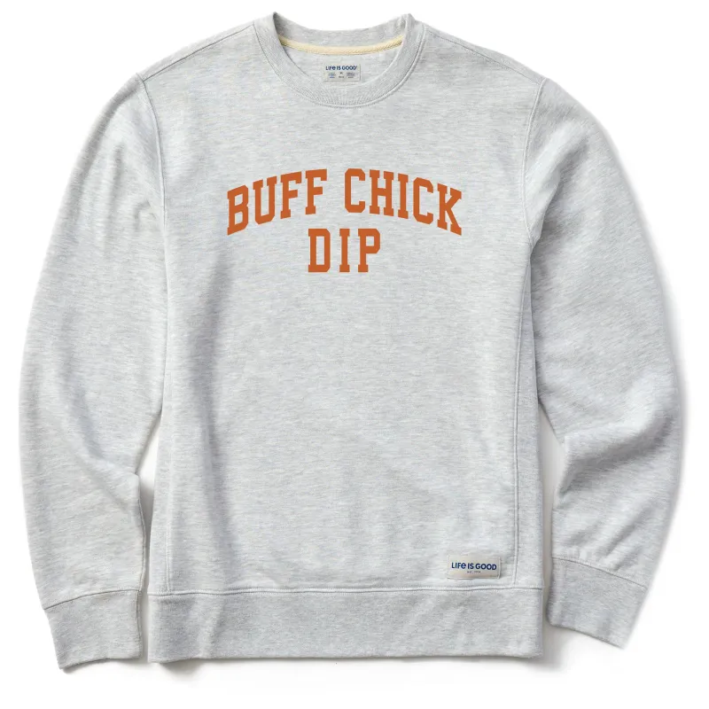 Men's Buff Chick Dip Arch Simply True Fleece Crew sold by Life is Good