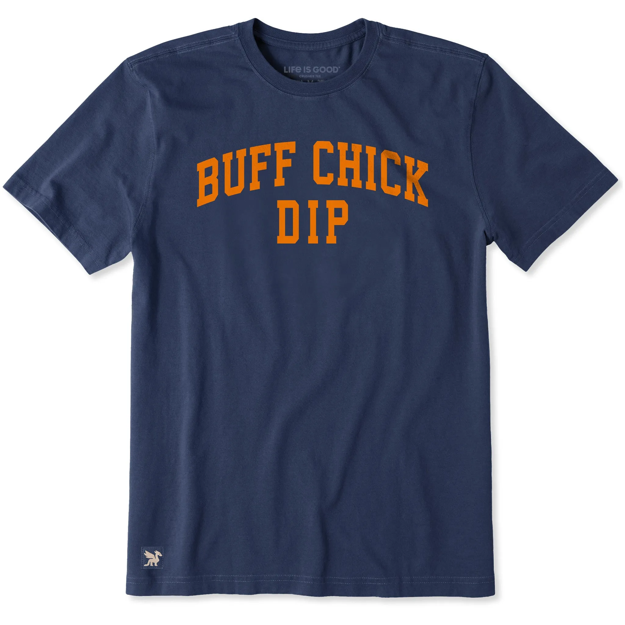 Men's Buff Chick Dip Arch Short Sleeve Crusher Tee sold by Life is Good