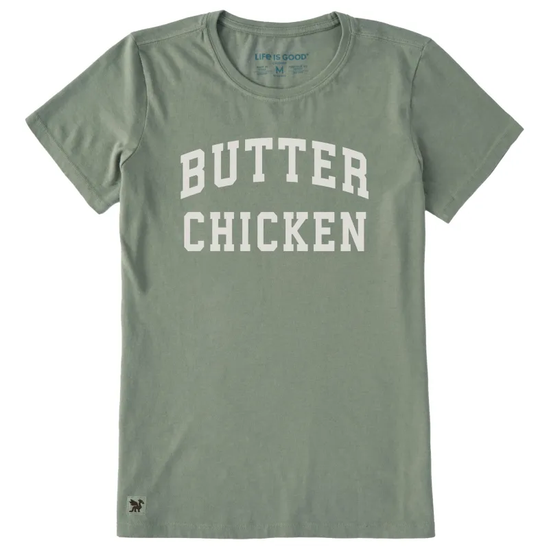Women's Butter Chicken Arch Short Sleeve Crusher Tee made by Life is Good