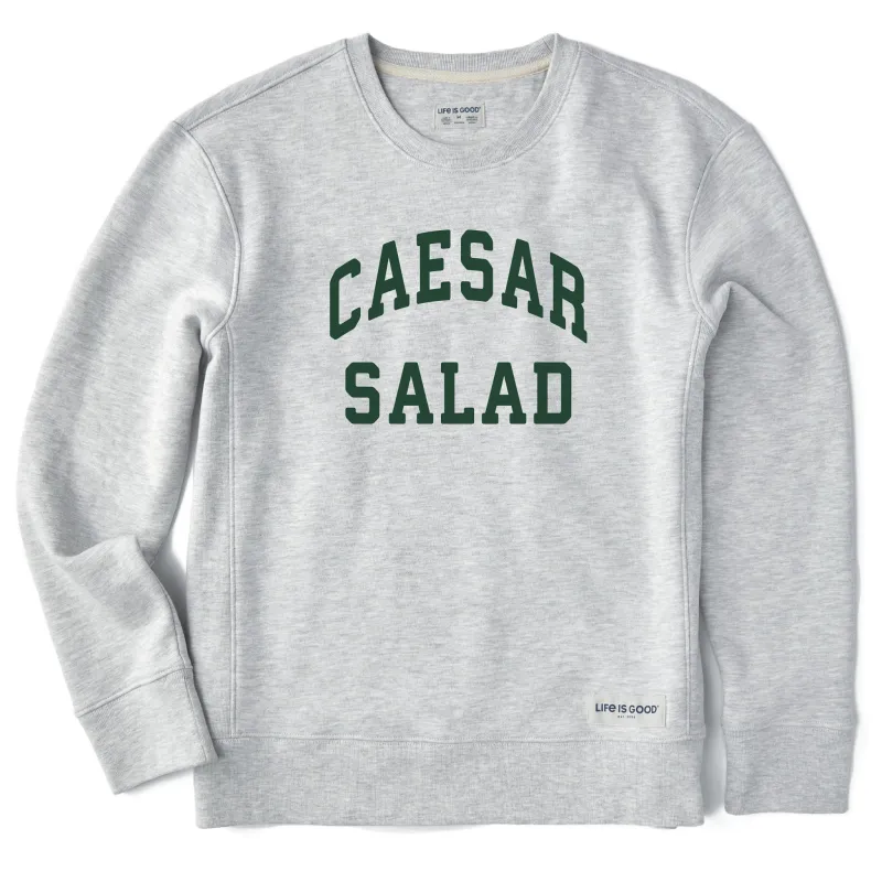 Women's Caesar Salad Arch Simply True Fleece Crew sold by Life is Good