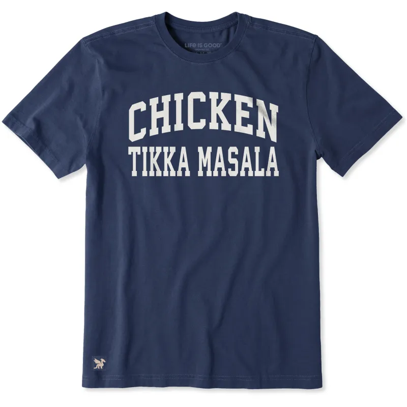Men's Chicken Tikka Masala Arch Short Sleeve Crusher Tee sold by Life is Good
