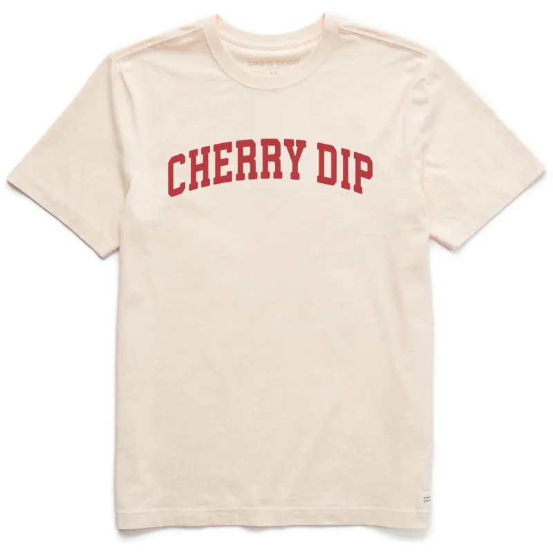 Men's Cherry Dip Arch Short Sleeve Crusher Tee sold by Life is Good