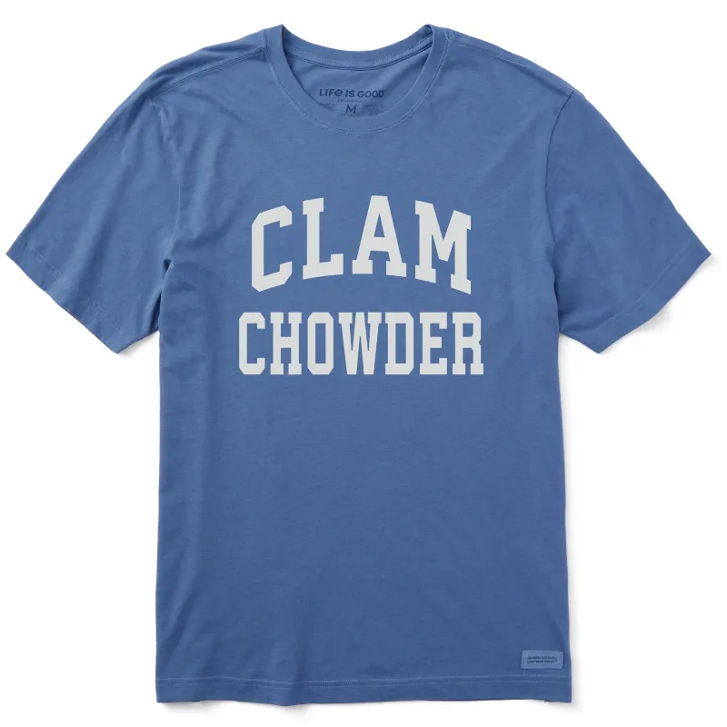 Men's Clam Chowder Arch Short Sleeve Crusher Tee sold by Life is Good