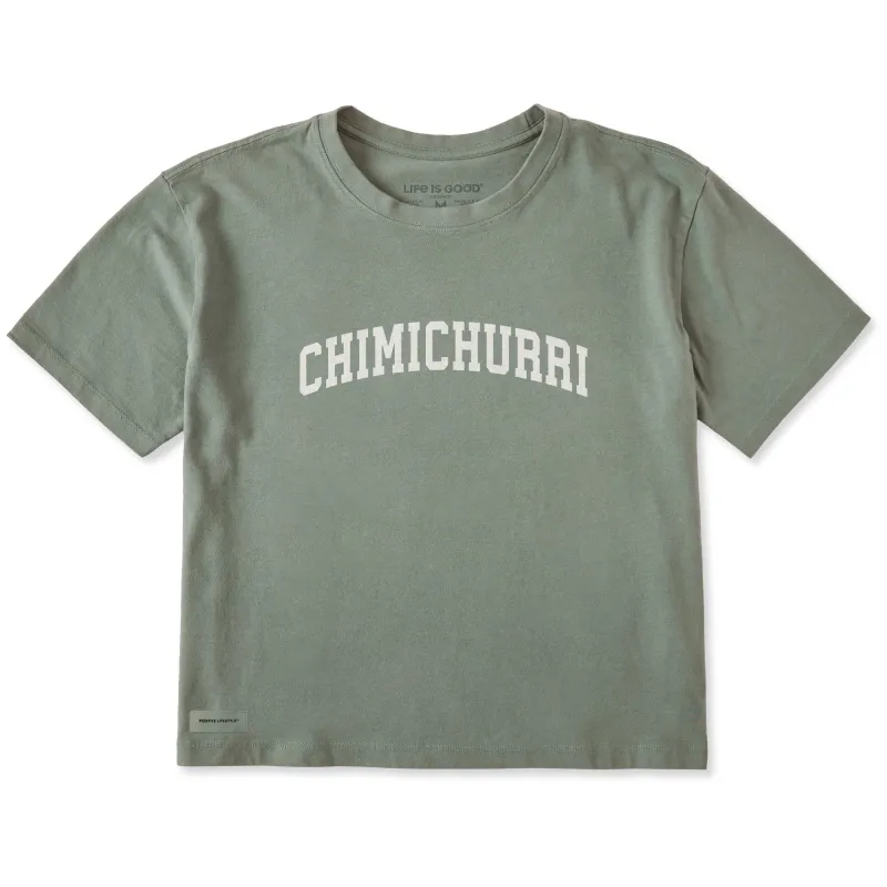 Women's Chimichurri Arch Short Sleeve Crusher Boxy Tee sold by Life is Good