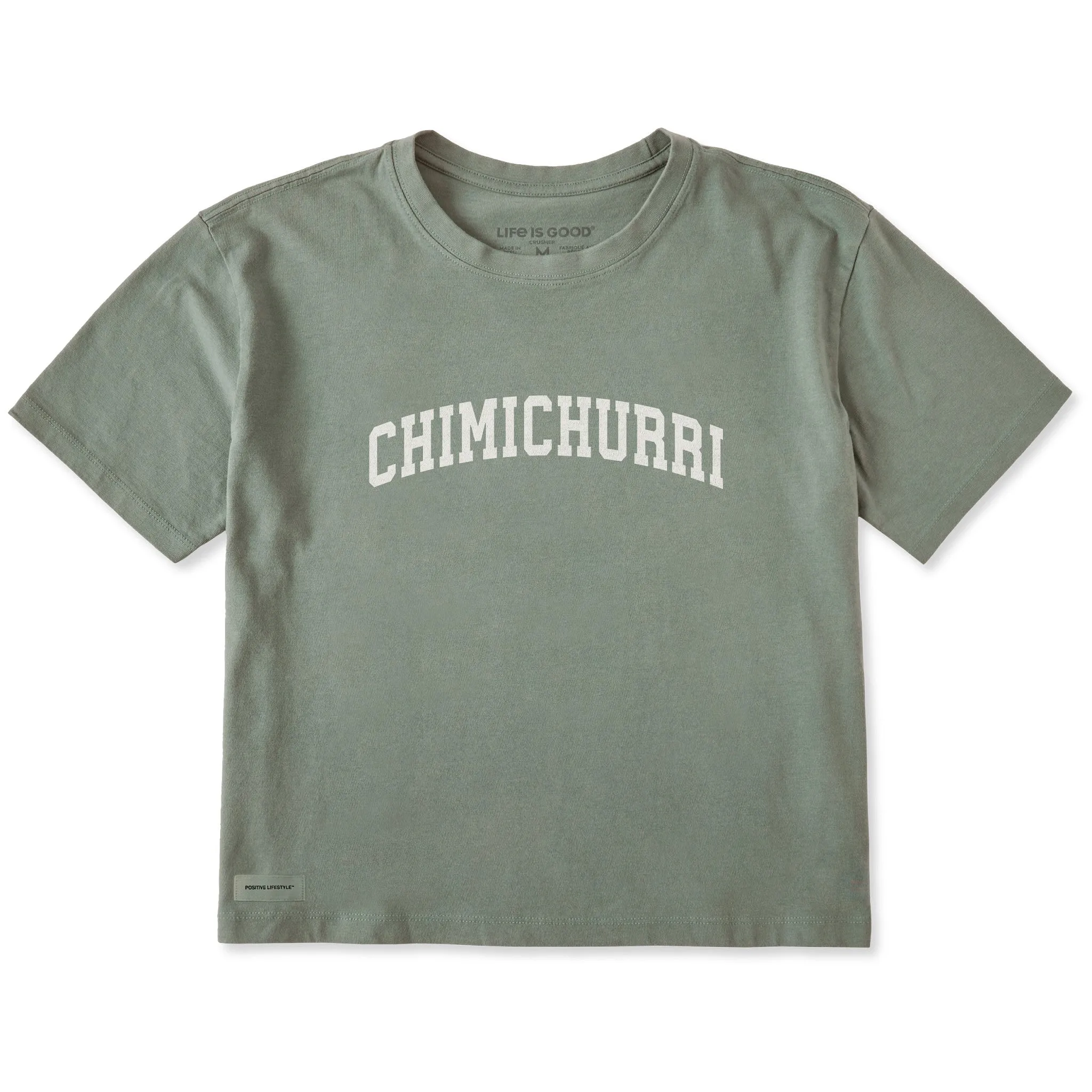 Women's Chimichurri Arch Short Sleeve Crusher Boxy Tee sold by Life is Good