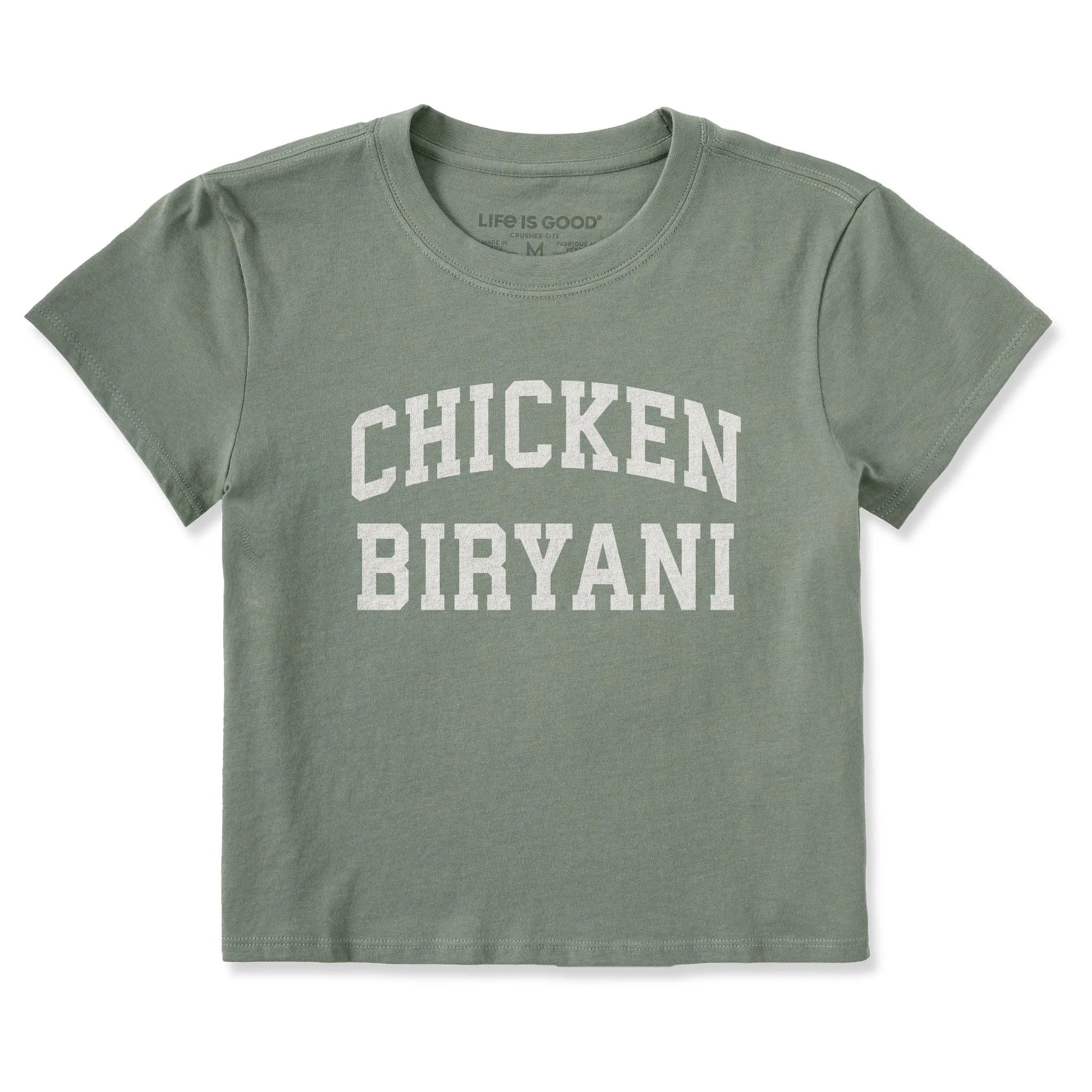 Women's Chicken Biryani Arch Crusher-LITE Shrunken Tee sold by Life is Good