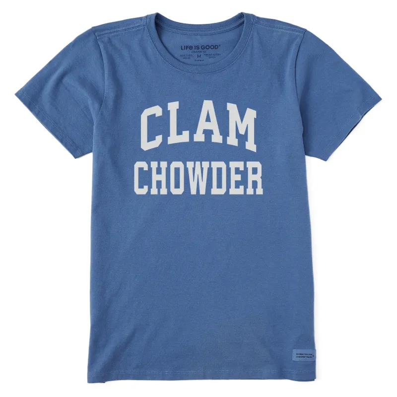 Women's Clam Chowder Arch Short Sleeve Crusher Tee sold by Life is Good