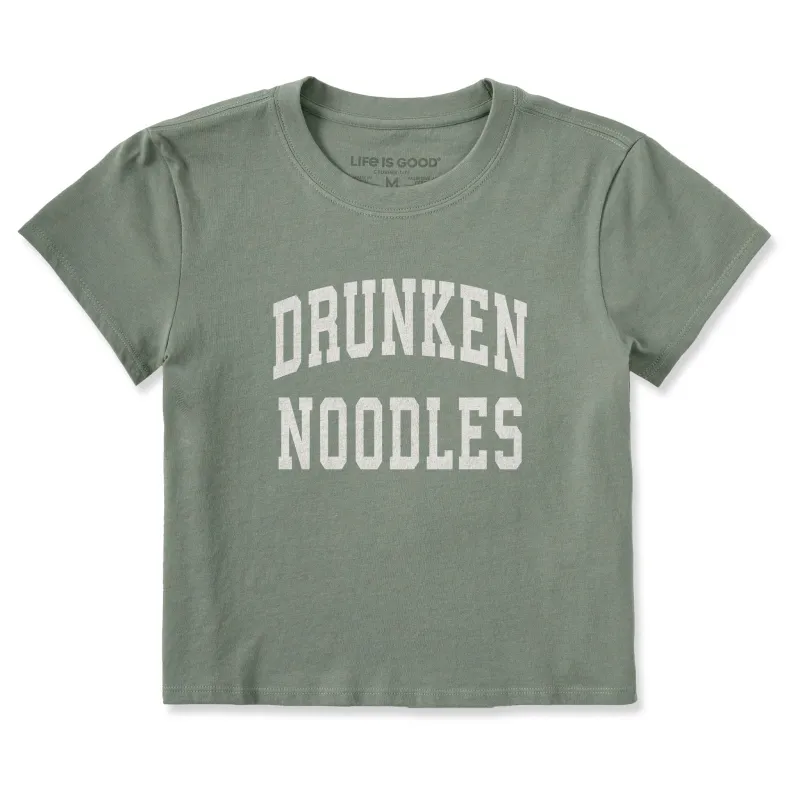 Women's Drunken Noodles Arch Crusher-LITE Shrunken Tee sold by Life is Good