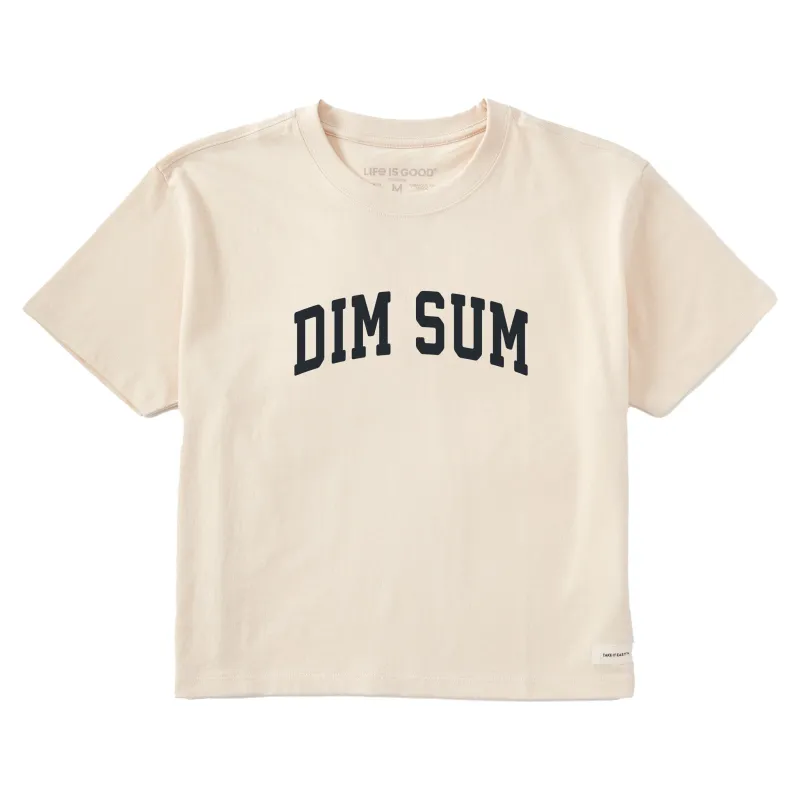 Women's Dim Sum Arch Short Sleeve Crusher Boxy Tee sold by Life is Good