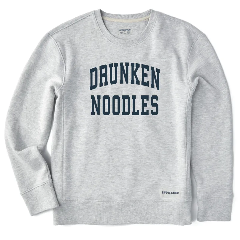 Women's Drunken Noodles Arch Simply True Fleece Crew sold by Life is Good