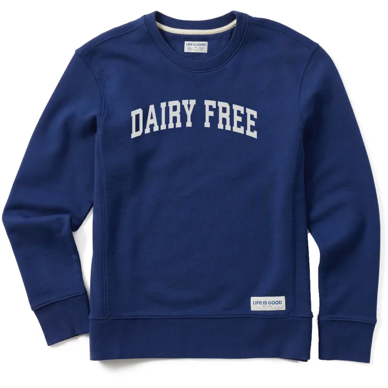 Women's Dairy Free Arch Simply True Fleece Crew sold by Life is Good