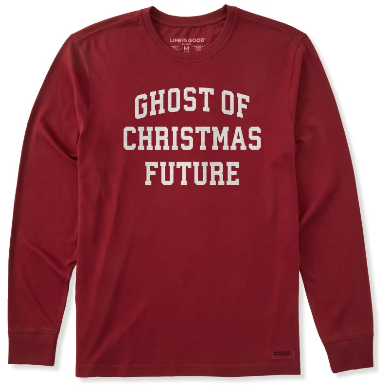 Men's Ghost of Christmas Future Arch Long Sleeve Crusher Tee sold by Life is Good