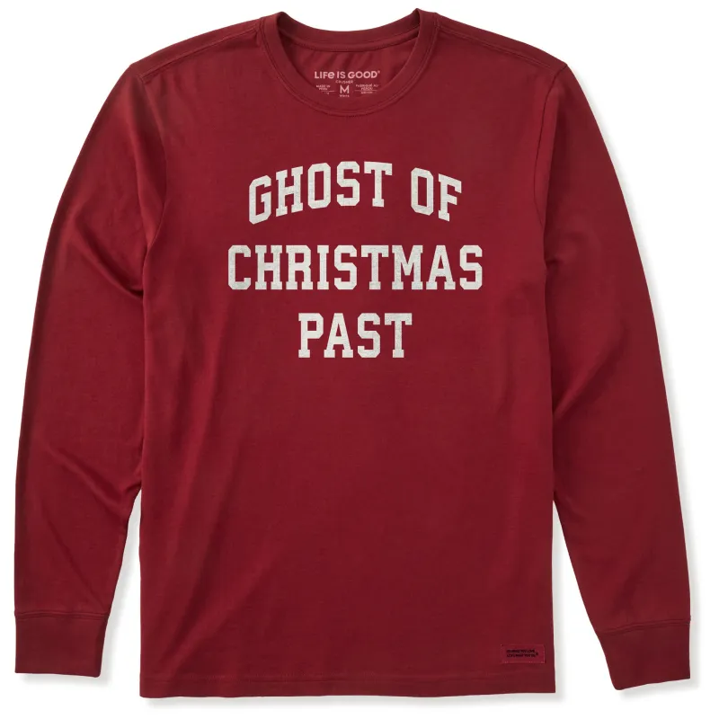 Men's Ghost of Christmas Past Arch Long Sleeve Crusher Tee sold by Life is Good