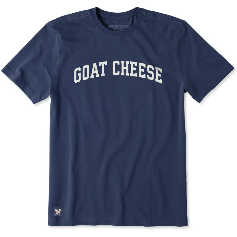 Men's Goat Cheese Arch Short Sleeve Crusher Tee sold by Life is Good
