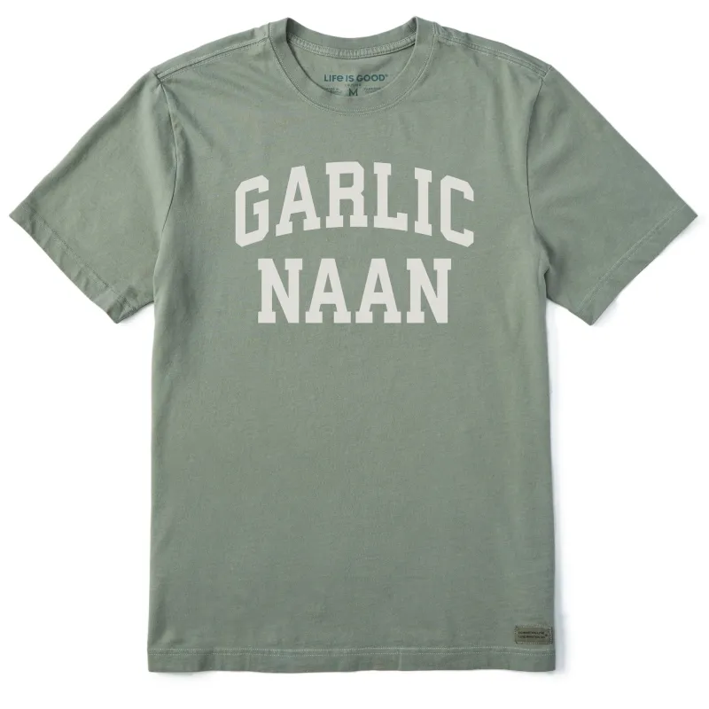 Men's Garlic Naan Arch Short Sleeve Crusher Tee sold by Life is Good