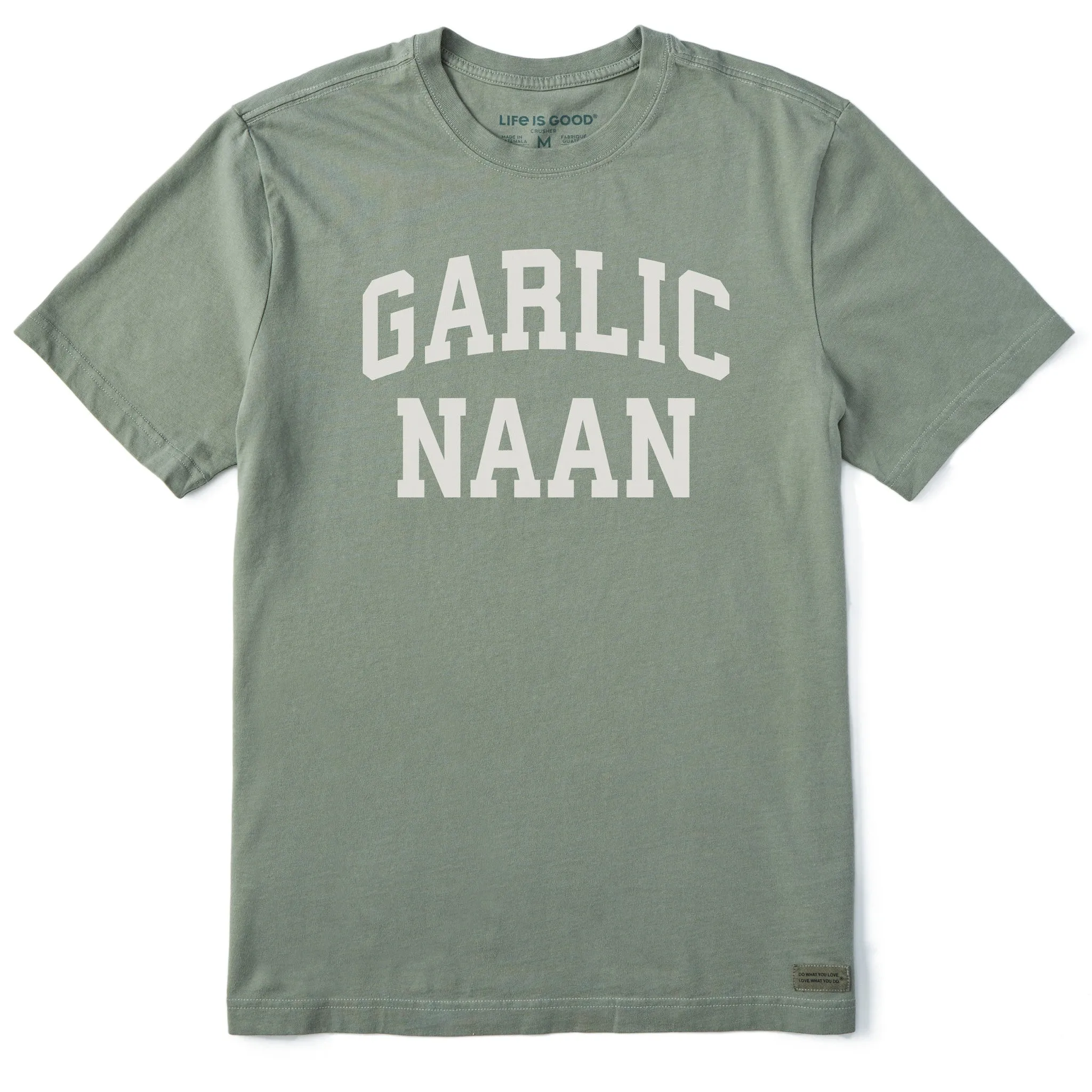 Men's Garlic Naan Arch Short Sleeve Crusher Tee sold by Life is Good