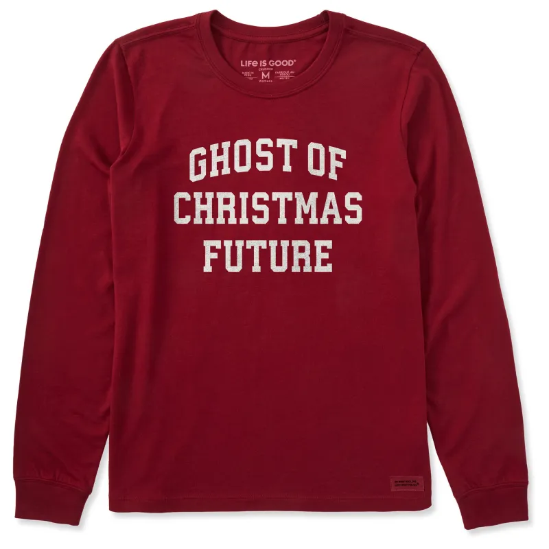 Women's Ghost of Christmas Future Arch Long Sleeve Crusher Tee sold by Life is Good
