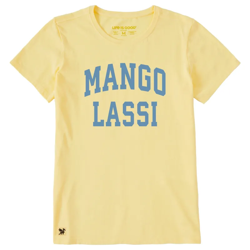Women's Mango Lassi Arch Short Sleeve Crusher Tee sold by Life is Good
