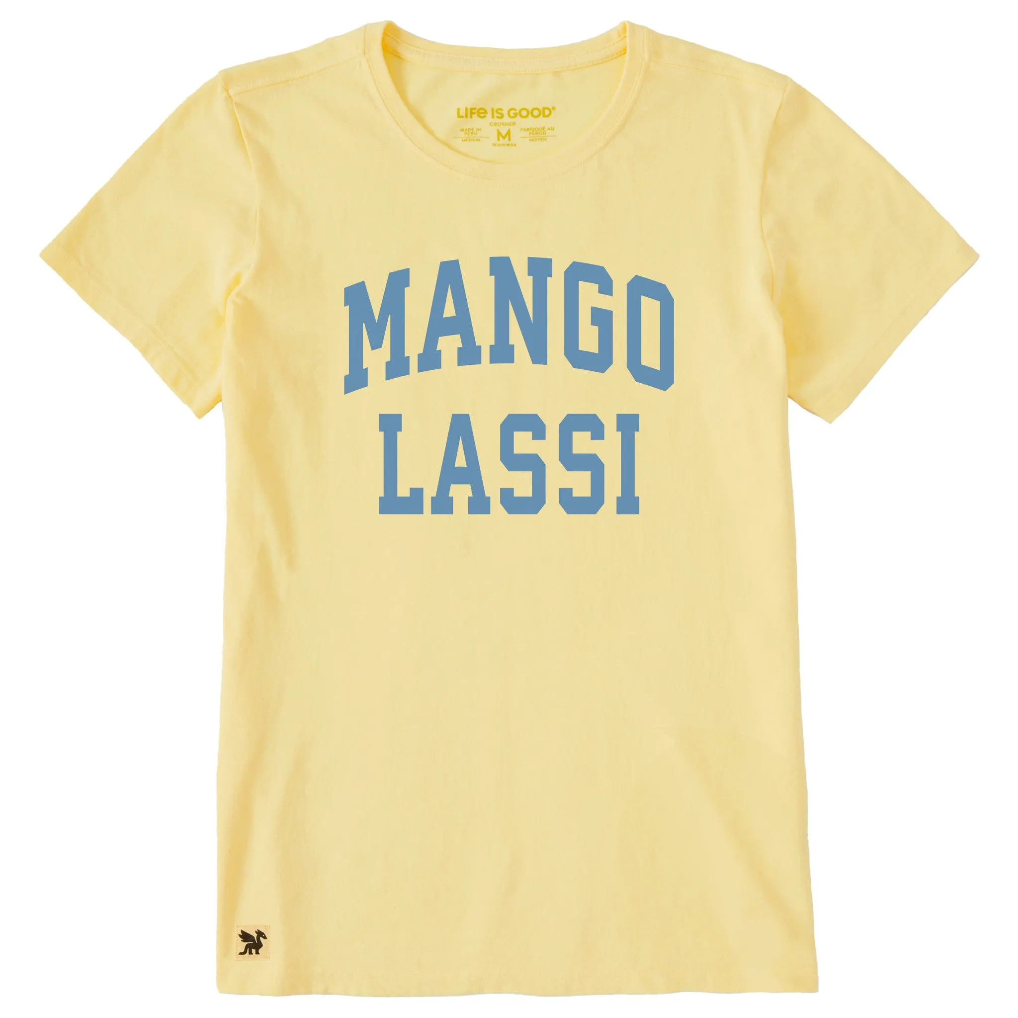 Women's Mango Lassi Arch Short Sleeve Crusher Tee sold by Life is Good