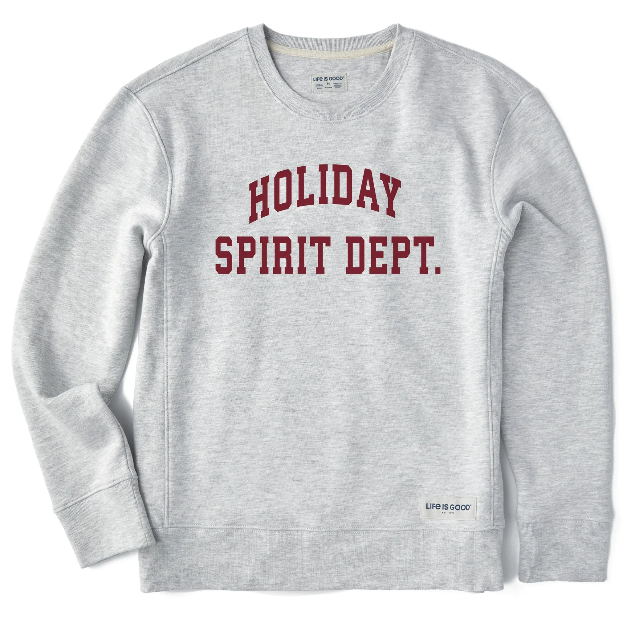 Women's Holiday Spirit Dept Arch Simply True Fleece Crew sold by Life is Good product image thumbnail 3